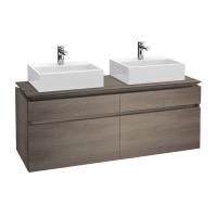 Тумба под раковину Villeroy & Boch Legato 1400х500 мм B66900FQ дуб графитовый