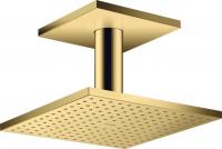 Верхний душ Axor ShowerSolutions 250 2jet с потолочным подсоединением 35312990 полированное золото