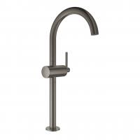Смеситель для раковины Grohe Atrio XL-Size высокий поворотный излив, донный клапан 32 647 AL3 графит тёмный матовый