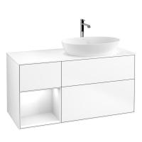 Тумба под раковину Villeroy & Boch Finion 1200х501 мм F801MTMT белый матовый/белый матовый