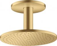 Верхний душ Axor ShowerSolutions 250 1jet с потолочным подсоединением 35286250 шлифованное золото