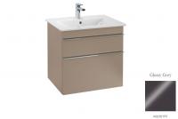 Тумба под раковину Villeroy & Boch Venticello 553х502 мм A92301FP серый глянцевый