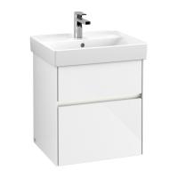 Тумба под раковину Villeroy & Boch Collaro 510х414 мм с подсветкой C007L0DH белый глянцевый