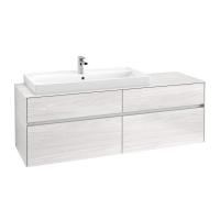 Тумба под раковину Villeroy & Boch Collaro 1600х500 мм C02900E8 белое дерево