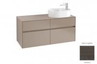 Тумба под раковину Villeroy & Boch Collaro 1200х500 мм C05900FQ дуб графитовый