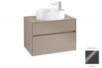 Тумба под раковину Villeroy & Boch Collaro 800х500 мм C05300FP серый глянцевый