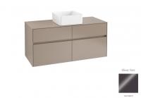 Тумба под раковину Villeroy & Boch Collaro 1200х500 мм C04100FP серый глянцевый