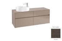 Тумба под раковину Villeroy & Boch Collaro 1400х500 мм C06200FQ дуб графитовый