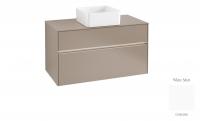 Тумба под раковину Villeroy & Boch Collaro 1000х500 мм с подсветкой C038L0MS белый матовый