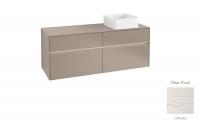 Тумба под раковину Villeroy & Boch Collaro 1400х500 мм с подсветкой C047L0E8 белое дерево