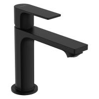 Смеситель для раковины Hansgrohe Rebris E 110 ComfortZone донный клапан 72557670 чёрный матовый
