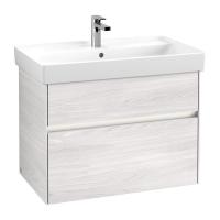 Тумба под раковину Villeroy & Boch Collaro 754х444 мм с подсветкой C010L0E8 белое дерево