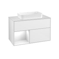 Тумба под раковину Villeroy & Boch Finion 1000х501 мм F651GFGF белый глянцевый/белый глянцевый