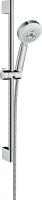 Душевой гарнитур Hansgrohe Crometta 100 Multi со штангой 65 см 26650400 белый/хром