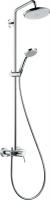 Душевая система с однорычажным смесителем для душа Hansgrohe Croma Showerpipe 220 1jet 27222000 хром