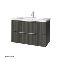Тумба под раковину Caprigo Rain 90 870х446 мм (2 ящика) 36513 SF-019 графит