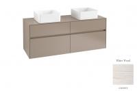 Тумба под раковину Villeroy & Boch Collaro 1400х500 мм C04800E8 белое дерево