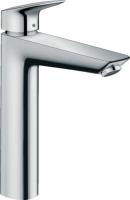 Смеситель для раковины Hansgrohe Logis 190 ComfortZone высокий излив, донный клапан 71090000