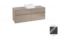 Тумба под раковину Villeroy & Boch Collaro 1400х500 мм C04500FP серый глянцевый