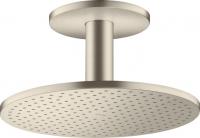 Верхний душ Axor ShowerSolutions 300 2jet с потолочным подсоединением 35304820 шлифованный никель
