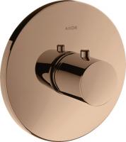 Термостат Axor Uno HighFlow (внешняя часть) 38715300 полированное красное золото