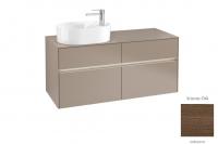 Тумба под раковину Villeroy & Boch Collaro 1200х500 мм с подсветкой C058L0VH аризонский дуб