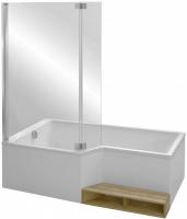 Ограждение для ванны Jacob Delafon Bain-Douche Neo E4930-GA хром/прозрачный