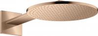 Верхний душ Axor ShowerSolutions 300 2jet с держателем 35303300 полированное красное золото