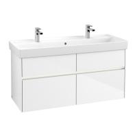 Тумба под раковину Villeroy & Boch Collaro 1154х444 мм с подсветкой C012L0DH белый глянцевый