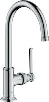 Смеситель для раковины Axor Montreux 210 ComfortZone высокий поворотный излив, донный клапан 16518000 хром