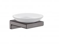 Мыльница Hansgrohe AddStoris 41746340 шлифованный чёрный хром