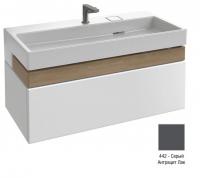 Тумба под раковину Jacob Delafon Terrace Premium 1000х480 мм EB1732RU-442-442 серый антрацит глянцевый