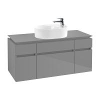 Тумба под раковину Villeroy & Boch Legato 1200х500 мм B77400FP серый глянцевый
