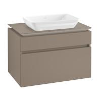 Тумба под раковину Villeroy & Boch Legato 800х500 мм B70300VG трюфель серый