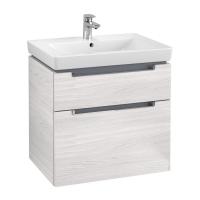 Тумба под раковину Villeroy & Boch Subway 2.0 637х454 мм A91010E8 белое дерево