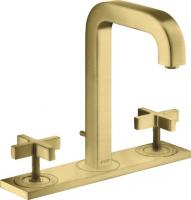 Смеситель для раковины Axor Citterio на 3 отверстия 39134950 шлифованная медь