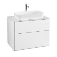 Тумба под раковину Villeroy & Boch Finion 800х501 мм F22100MT белый матовый/белый