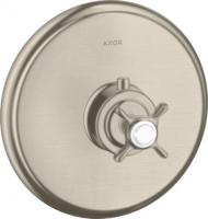 Термостат Axor Montreux HighFlow (внешняя часть) 16815820 шлифованный никель