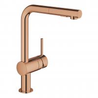 Смеситель для кухни Grohe Minta с выдвижным изливом 30 274 DA0 тёплый закат