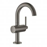 Смеситель для раковины Grohe Atrio M-Size поворотный излив, донный клапан 32 043 AL3 графит тёмный матовый