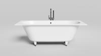 Ванна встраиваемая Salini Ornella Axis S-Stone 170х70 см 104623M белый матовый