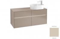 Тумба под раковину Villeroy & Boch Collaro 1200х500 мм с подсветкой C059L0VK мягкий серый