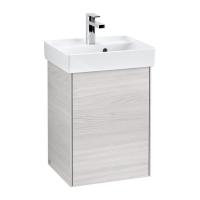 Тумба под раковину Villeroy & Boch Collaro 410х344 мм петли слева C00500E8 белое дерево