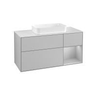 Тумба под раковину Villeroy & Boch Finion 1200х501 мм F711GJGJ светло-серый/светло-серый