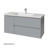 Тумба под раковину Caprigo Forte 120 1164х446 мм (2 ящика, 1 дверь слева) эмаль 36117L EML 064 серый