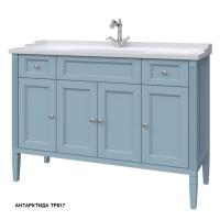Тумба под раковину Caprigo Albion Concept 120 1180х450 мм (4 двери, 2 ящика) 34016 TP817 антарктида