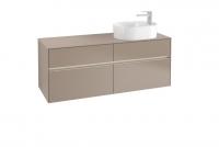 Тумба под раковину Villeroy & Boch Collaro 1400х500 мм с подсветкой C063L0VG трюфель серый