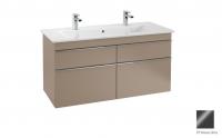 Тумба под раковину Villeroy & Boch Venticello 1153х502 мм A92901FP серый глянцевый