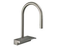 Смеситель для кухни Hansgrohe Aquno Select M81 ComfortZone 170 выдвижной излив 73831800 сталь