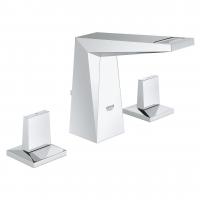 Смеситель для раковины Grohe Allure Brilliant S-Size 3 отверстия, донный клапан 20 342 000